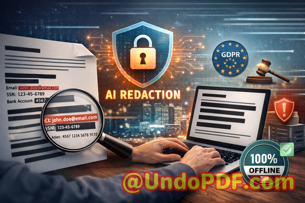 Cloud-based redaction tools expose PDFs to potential breaches VeryPDF operates fully offline, ensuring sensitive inform