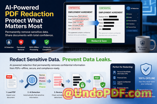 How to Redact Financial Information from PDF Reports Automatically Using Secure Offline AI Redaction Software